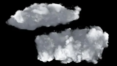 Fuzzy clouds texture render Illustrazione stock