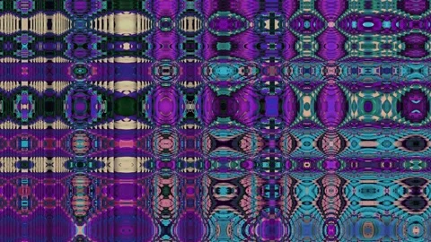 Fuzzy distortion of a background with oriental patterns Stock Footage 124678888