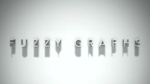 Fuzzy graphs 3D title animation with shadows on a white background Stock Footage 298004600