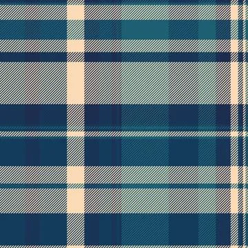 Fuzzy pattern seamless texture, canvas tartan vector background. Tape check.. Stock Illustration