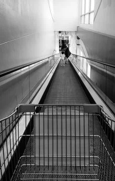 Fuzzy stairs in the mall Stock Photos
