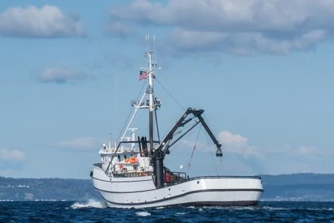 F/V Paragon returning to Seattle Stock Photos