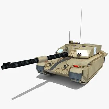 FV4034 Challenger 2 British Battle Tank 3D Model