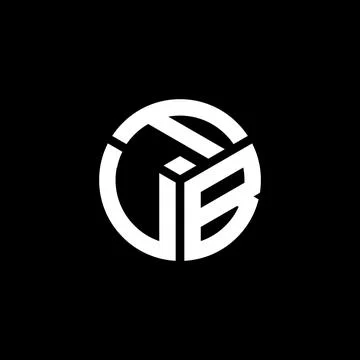 FVB letter logo design on black background. FVB creative initials letter logo Stock Illustration