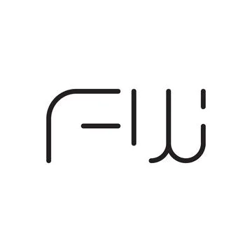 Fw initial letter vector logo icon Stock Illustration