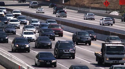 Fwy traffic timelapse 405 Stock-Footage 7761379