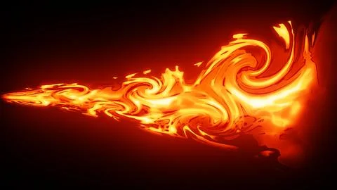 Fx Effect Fire Energy Aura 스톡 일러스트