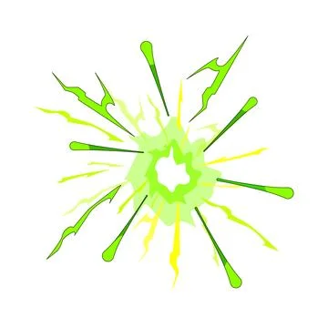 Fx impact vfx cartoon vector illustration Stock Illustration