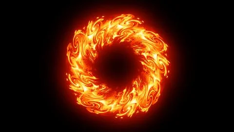 Fx Ring Effect Fire Energy Aura Stock Illustration