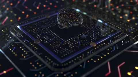 FX Technology Brain 03 Stock Footage 163970366