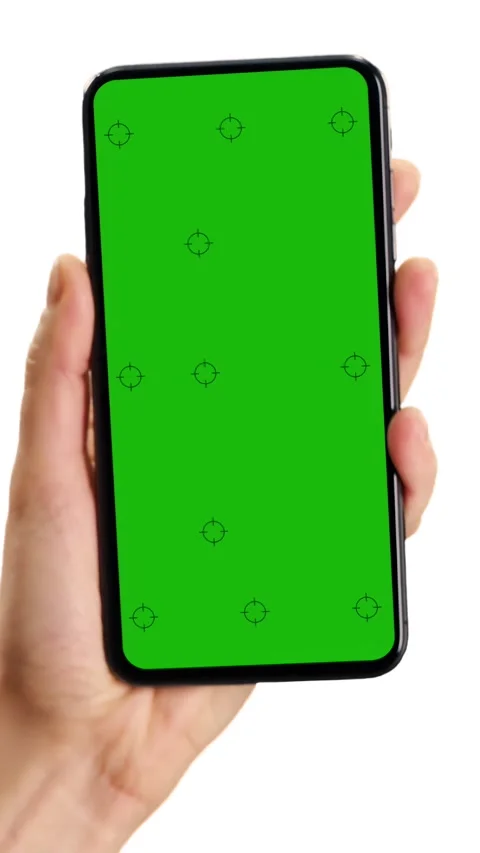 An FX template for a mobile phone with a green screen  Stock Footage 283917697