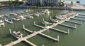 FX7 Boat In Marina View From Above 03 HD Footage