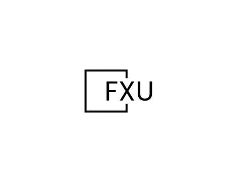 FXU letter initial logo design vector illustration Stock-Illustration