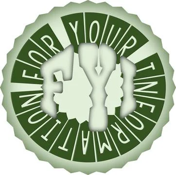 FYI - For your information Illustrazione stock