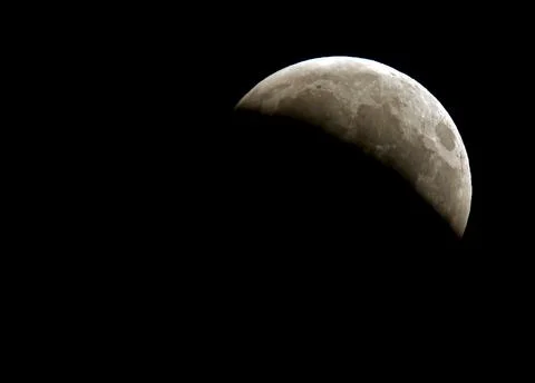 Fyrom Lunar Eclipse - Aug 2008 Fotos Stock