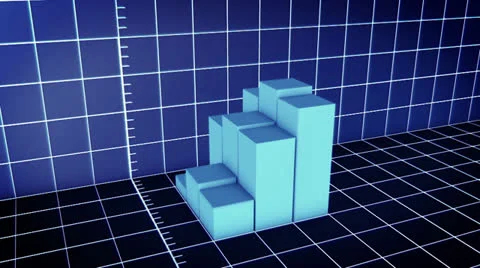 FYS Bar Graph Blue 스톡 동영상 25288572