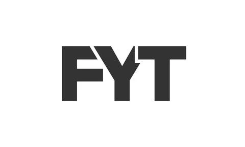 FYT logo design template with strong and modern bold text. Initial based ve.. Stock Illustration