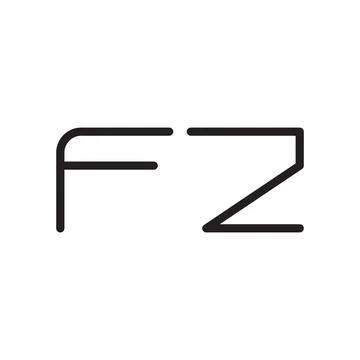 Fz initial letter vector logo icon Stock Illustration