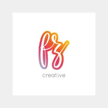 FZ logo, vector. Useful as branding, app icon, alphabet combination, clip-art 库存插图