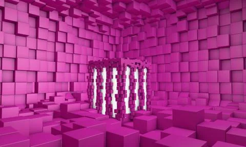G-3d wall-eight Stock Illustration
