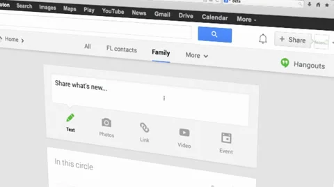 G+ attaching image Video stock 30343824