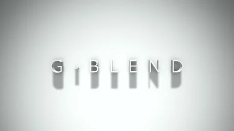 G blend 3D title animation with shadows on a white background Vídeos de archivo 297216161
