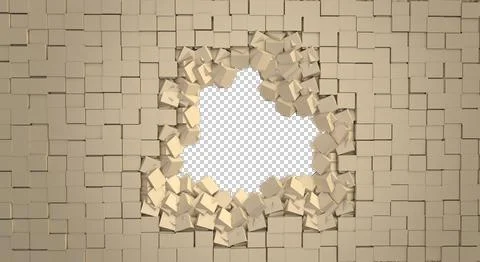 G-breaking.wall-6 Stock Illustration