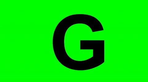 "G" Chromakey Green Screen Animated Fire Snow Water Explosion Lettering Stock Footage 132929