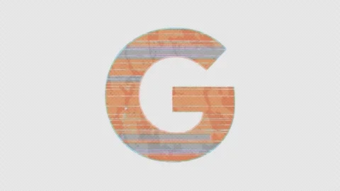 G to H Letter Switch in Glitchy Cartoon Style Stock Footage 254029140