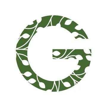 G initials ecological environment logo Stock Illustration