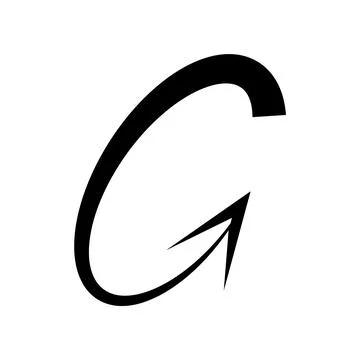 G letter arrow circle refresh icon Stock Illustration