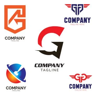 G letter based logo Ilustración de archivo