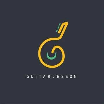 G letter gutar icon vector concept design template Stock Illustration