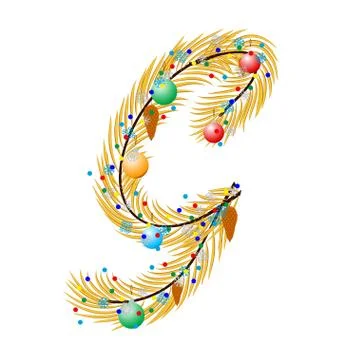 G - Letter. Illustrazione stock