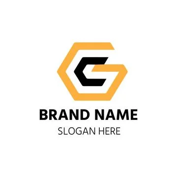 G letter logo design vector template on white background Stock Illustration