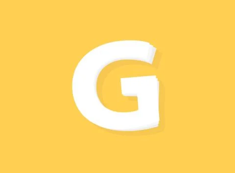 G Letter vector font, modern layers design. Eps10 illustration Stock Illustration