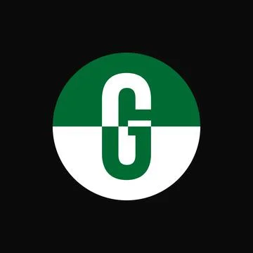 G Lettermark logo vector illustration Illustrazione stock