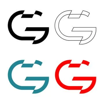 G logo, monogram, vector Stock Illustration