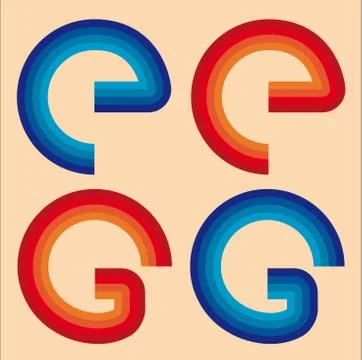 G as logos Stock Illustration