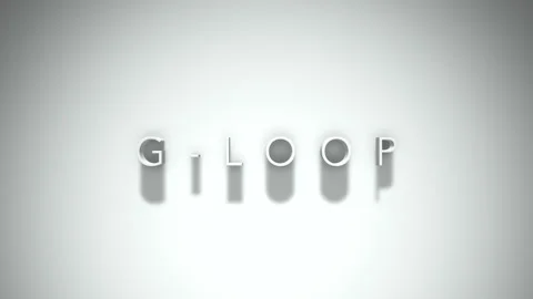 G loop 3D title animation with shadows on a white background Stock Footage 297216194