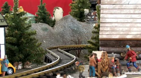 G Scale Trains Stock Footage 10575528