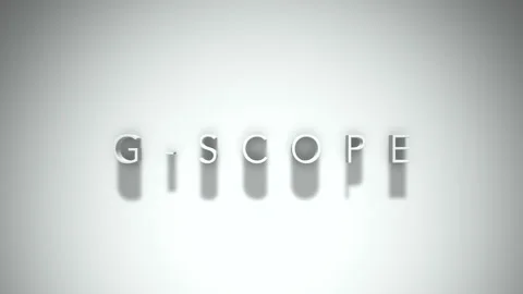 G scope 3D title animation with shadows on a white background Stock Footage 297216211