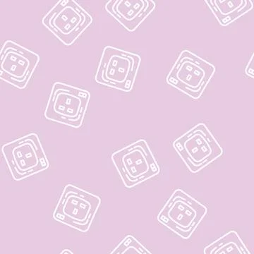 G socket line vector seamless pattern Stock Illustration
