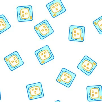 G socket vector seamless pattern Stock Illustration