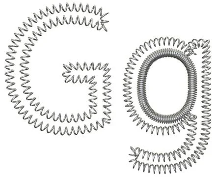 The "G" of a spring Stock Illustration
