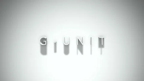 g unit 3D title animation with shadows o... | Stock Video | Pond5