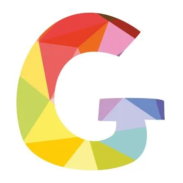 G vector letter isolated on white background illustration Stock Illustration