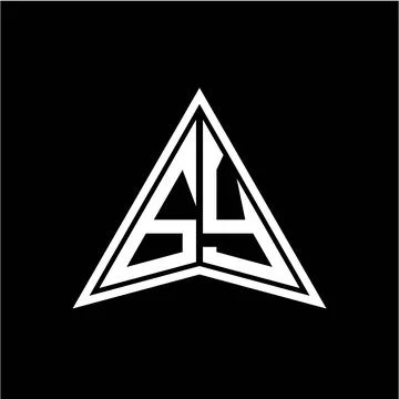 G Y initials in the form of a modern minimalist arrow. perfect for letters, g Illustrazione stock