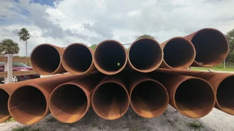 G0025BayPipeSlowmoton Stock Footage 340199794