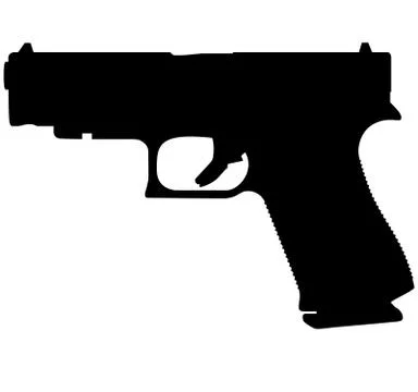 G48 GLOCK 48 Rail Compact 9mm Luger handgun pistols police army, special forces Stock Illustration
